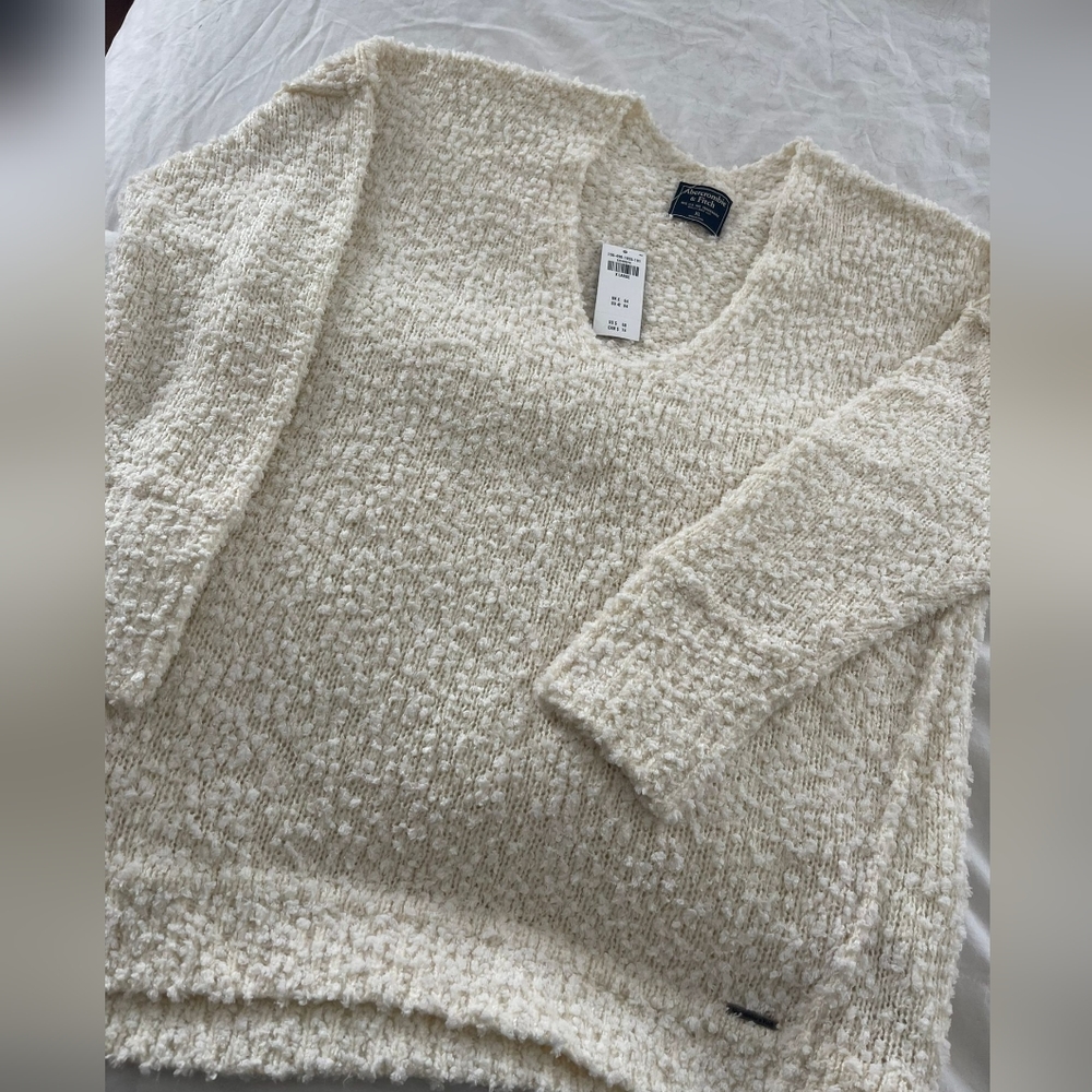 Lite sweater, soft and textured, A&F